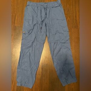 LOFT Blue Cargo Pants